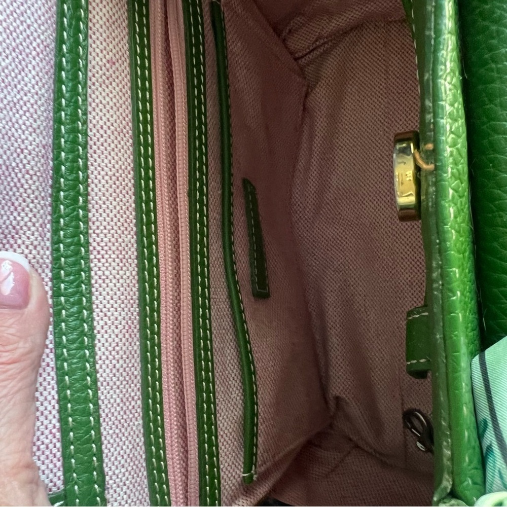 Dooney & Bourke Green Leather Bag - EUC - Picture 8 of 13